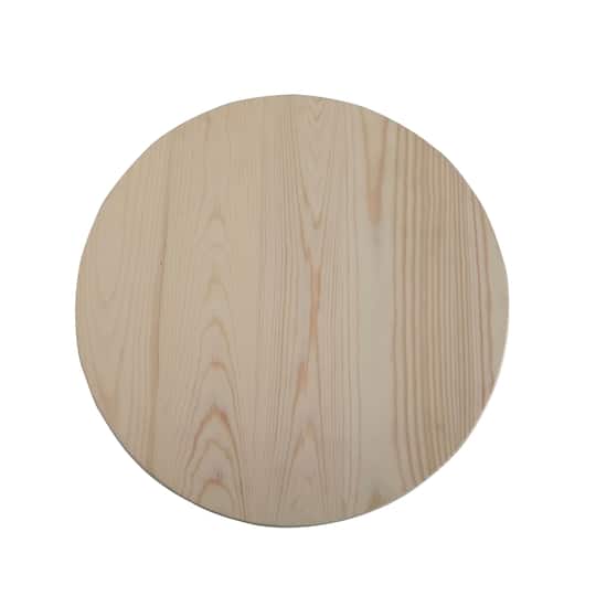 12" Unfinished Wooden Circle Plaque by Make Market®
